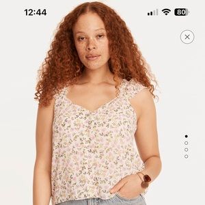 Jcrew wisp floral blouse